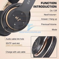 Wireless Headphones Bluetooth Noise Cancelling Stereo Earphones Over Ear Headset