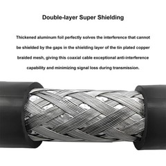 50Ft LMR400 Antenna RF Coaxial Jumper Cable PL259 UHF Male to Male For Ham Radio