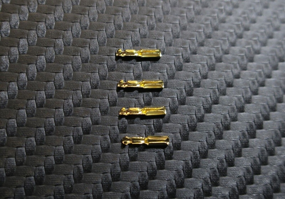 High Quality 24K Gold Plated Connector Clips for Phono Cartridge Pins NEW