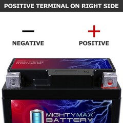 Mighty Max YTX7L-BS 12V 6Ah Battery Replacement for FTX7L-BS, WP7L-BS