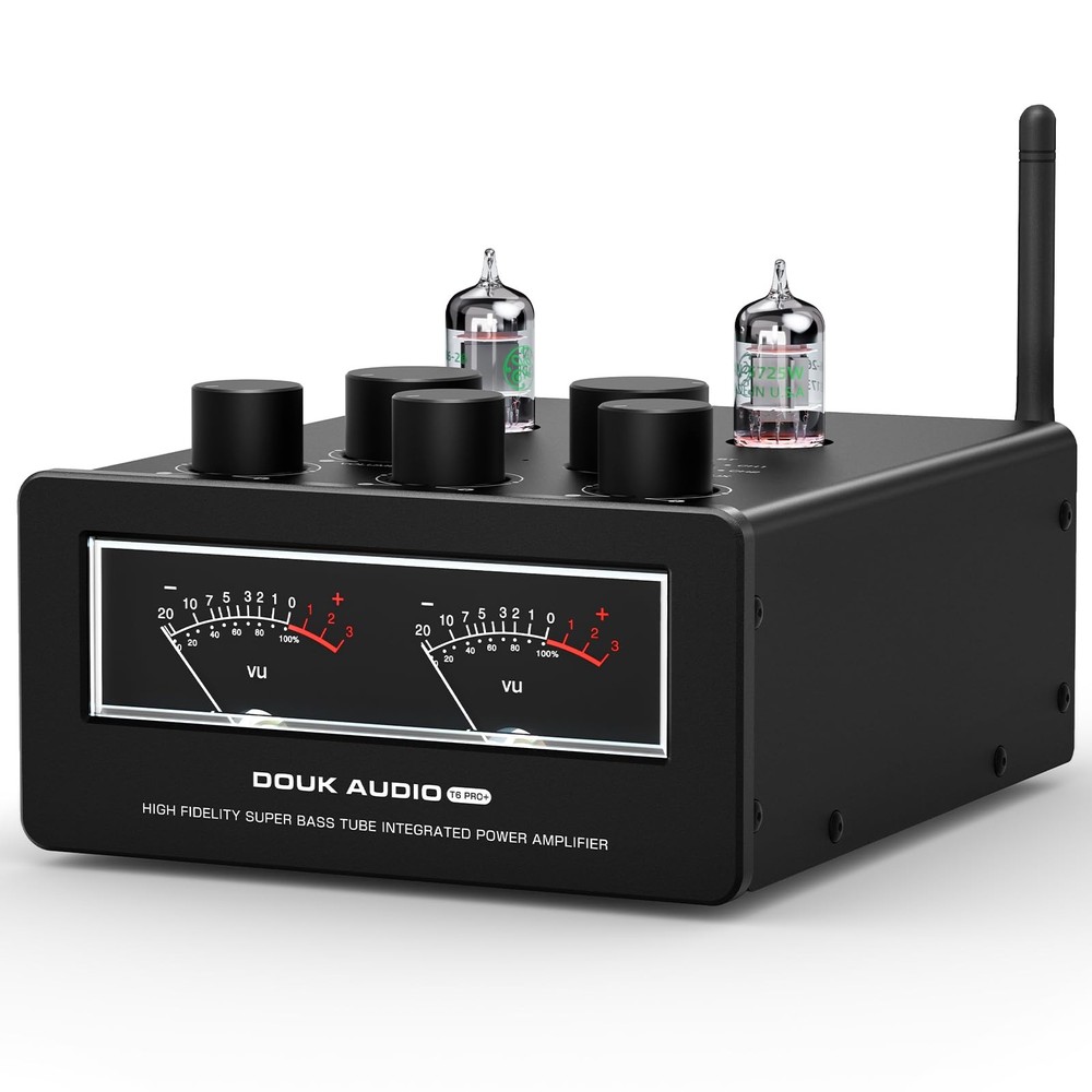 Douk Audio Bluetooth Tube Amp: 300W x2 TPA3255 2 Channel Stereo Power Amplifi…