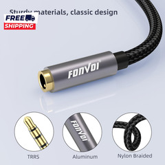 TRRS Headphone Extension Cable 4 Pole 3.5Mm Stereo Jack Male to Female Extension
