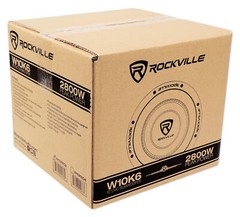 (2) Rockville W10K6D2 V2 10″ 4000 Watt Car Audio Subwoofers Dual 2-Ohm Subs