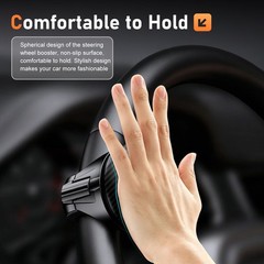 Steering Wheel Knob, Carbon Fiber Textured Smooth Power Steering Wheel Knob, …