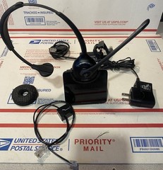 Plantronics CS510 Working Headset WH300 With Base C052 And Cords – Black Check