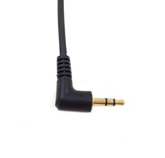 3Ft Black Gold Plated AUX Coiled Cable – Max Sound Conductivity, Minimal Tangles