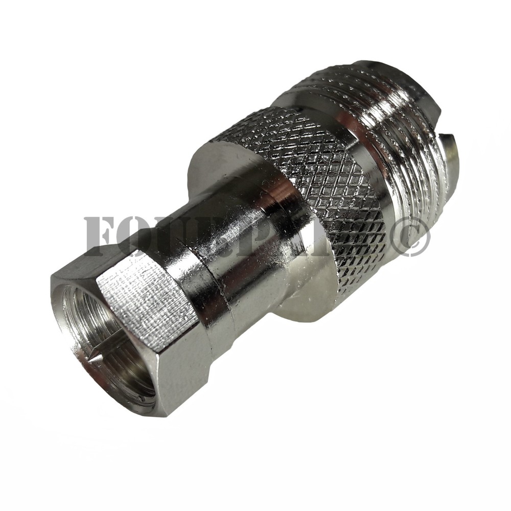 UHF SO-239 Female Jack to F-Type Male Plug RF Coax Adapter Converter Connector