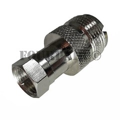 UHF SO-239 Female Jack to F-Type Male Plug RF Coax Adapter Converter Connector