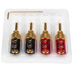 Expanding Banana Plug with Dual Set Screws and Poly Carbonat