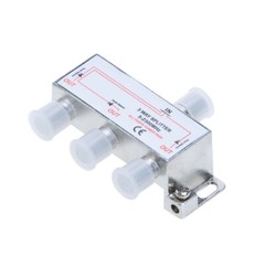 3-Way TV Coaxial Cable Splitter 5-2300MHz For RG6 RG59 TV Antenna Satellite HDTV