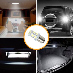 10x 6500K White 1157 Bay15d 13-SMD LED Car Truck Tail Brake Stop Light Bulb 12V