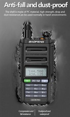 UV 9R PRO Walkies Talkie VHF UHF Dual-Band Two-way Radio 10W FM Ham Radios
