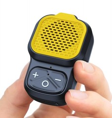 KAIY Clip On Bluetooth Speaker, Wearable Portable small, Yellow