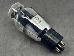 (1) Sylvania Leaf 6A5G Power Tube Black Plate Foil Getter Tests NOS Amplitrex