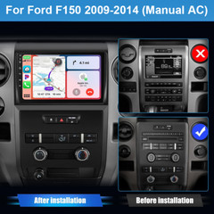 Android For Ford F150 2009-2014 Radio Dash Kit Car Stereo Apple Carplay GPS Wifi