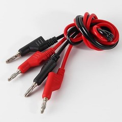 Banana to Banana Plug Test Leads Stackable 4MM Banana Plug Test Cables, 2PCS