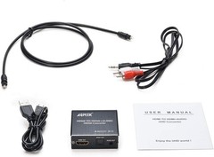 Compact 4K x 2K HDMI Audio Splitter – Supports Dual Audio Outputs & Easy Install