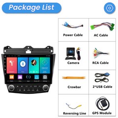 FOR HONDA ACCORD 2003-2007 ANDROID AUTO APPLE CARPLAY CAR STEREO GPS NAVI RADIO