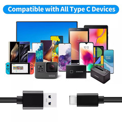 USB 3.2 USB-A to USB-C cable 10Gbps Data Transfer 3A 60W Fast Charging Cord new