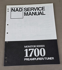 NAD Preamplifier/Tuner 1700 Service Manual D-4791
