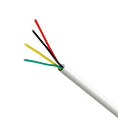 Security Wire Burglar Alarm 22/4 Cable 1000FT Solid White 1000′ Speaker Cable