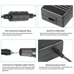 110V AC to 12V Car Cigarette Lighter DC 10A 120W Power Adapter Converter Charger