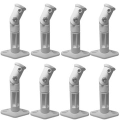 8 Pack Lot – White Universal Wall or Ceiling Speaker Mounts Brackets fits BOSE