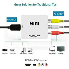 Xiaomi RCA AV to HDMI Converter, HDMI to RCA Composite Audio Video CVBS Adapter