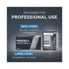 Duracell PC1604CT Professional Alkaline 9V Batteries (72/Carton) New