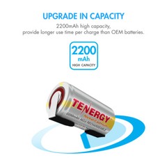 Tenergy Sub C 2200mAh and 4/5 Sub C 1300mAh 1.2V NiCD No Tabs or With Tabs Lot