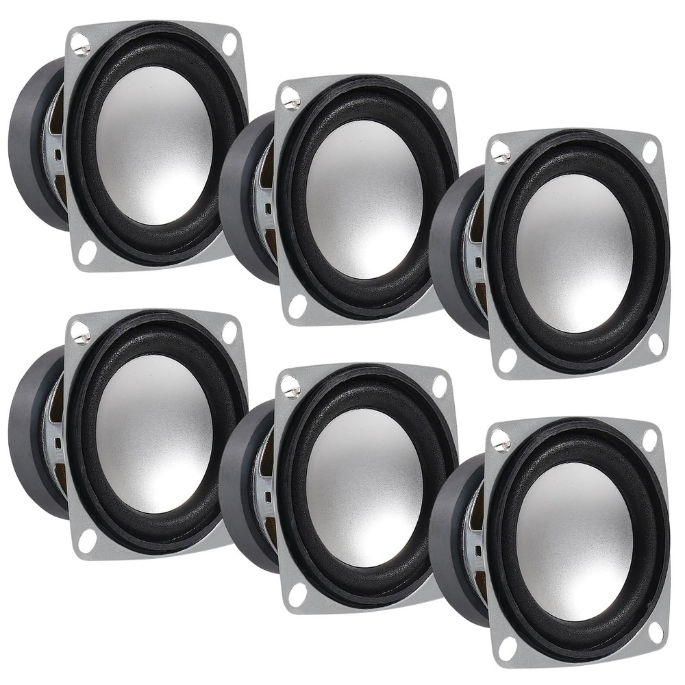 6Pcs 2 4Ohm 3W Full Range Audio Speaker Stereo Woofer Loudspeaker