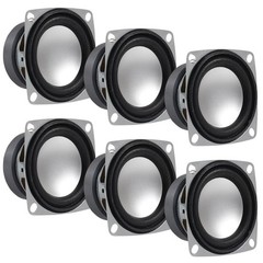 6Pcs 2 4Ohm 3W Full Range Audio Speaker Stereo Woofer Loudspeaker