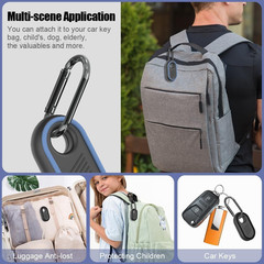 2 Pack Compatible for Samsung Galaxy SmartTag2 2 (Black & Blue)