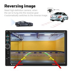 7″ 2 DIN Car Stereo Radio Bluetooth Touch Screen Mirror Link MP5 Player +Camera