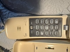 AT&T Trimline 210 Telephone Push Button Landline Desk Wall Phone Beige Vintage