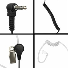 Listen Only 3.5mm Acoustic Tube Earpiece Headset For 2-Way Radio