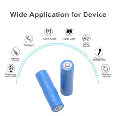 3.7V Rechargeable Battery Button Top 1200mAh Capacity Lithium Cell Battery – AA