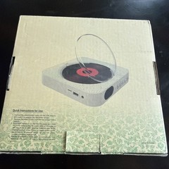 Portable Wall Mountable Bluetooth CD Player w/Remote Control, White KC-909
