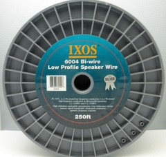 IXOS 6004 Bi-wire Low Profile Speaker Cable 250′ spool
