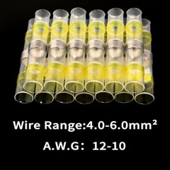 1000X Solder Seal Wire Connectors Butt Terminal Insulated Electrical Wire Splice