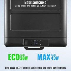 Portable 70L Car Fridge: -20°C–20°C, Rapid Cooling, Eco/Max Mode, Dual Input