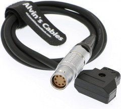Power Cable for Arri Alexa Mini Amira Camera 2B 8-Pin Female to D-Tap 12V 100cm