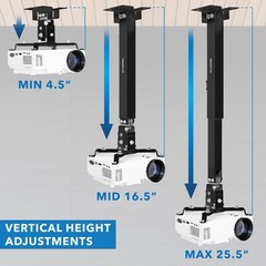 Mount-It! Wall or Ceiling Projector Mount with Universal LCD/DLP Mounting for…