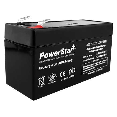 WKA12-1.3F Replacement 12 volt 1.3ah Battery