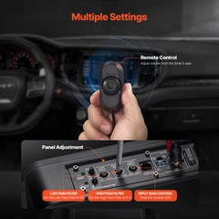 VEVOR 8″ 240W Slim Under-Seat Subwoofer Powered Car Truck Sub w/ Amp Kit Speaker
