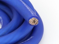 KnuKonceptz Kolossus Flex 0 Gauge Blue OFC Power Ground Battery Wire 50FT Copper