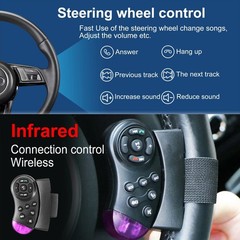 7″ Single 1Din Touch Screen Stereo Bluetooth Radio Car Apple/Android Carplay GPS