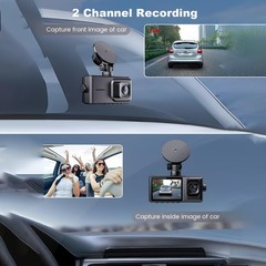 4K Dash Cam Front Dash Camera Super NIght Vision WIFI&GPS With 64GB SD Card