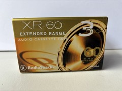 RadioShack XR-60 Extended Range 3-Pack Audio Cassette Tapes – Brand New Sealed