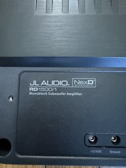 JL Audio RD1500/1 1500W Class-D Monoblock Subwoofer Amplifier